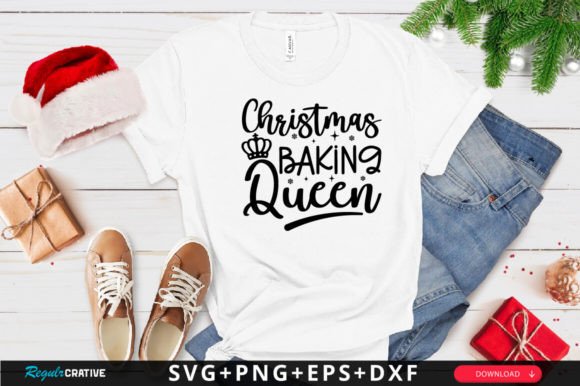 Christmas Baking Queen SVG Design for Crafts and Graphics
