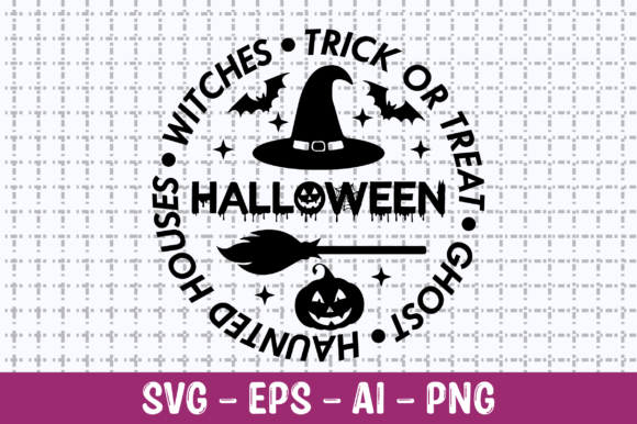Halloween Trick or Treat Haunted Houses Graphics for Crafts