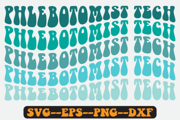Phlebotomist Tech Quote Retro Svg Design for Graphics & Crafts