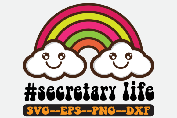Secretary Life Quote Retro Svg Design for Crafts and Graphics